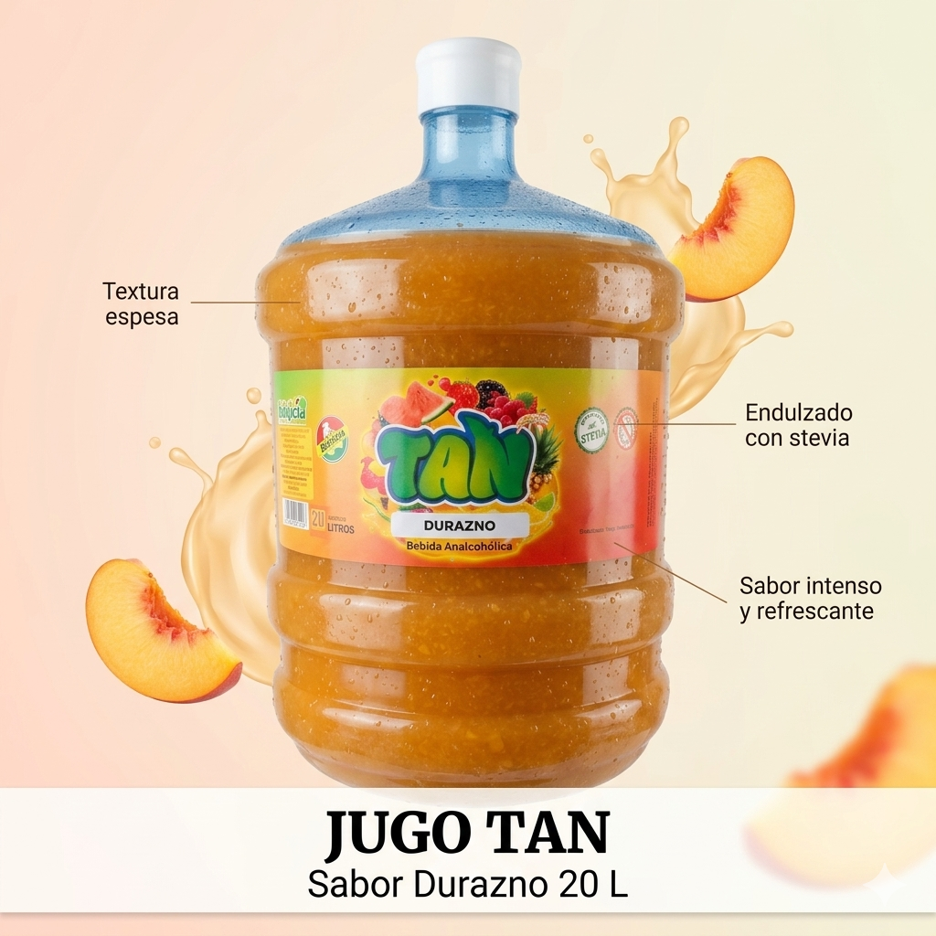 Jugo Sabor Durazno Botellón 20 Litros