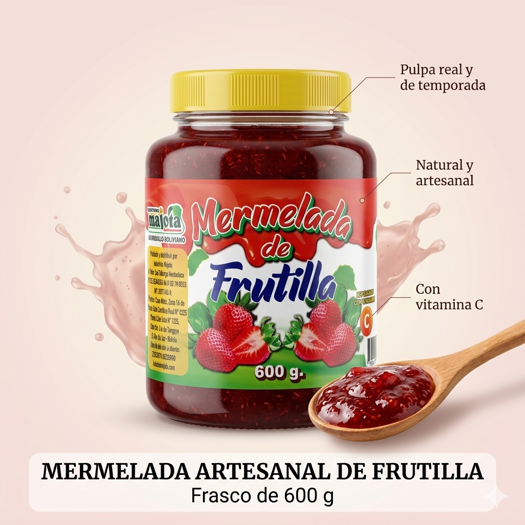 Mermelada Artesanal Frutilla 600 g