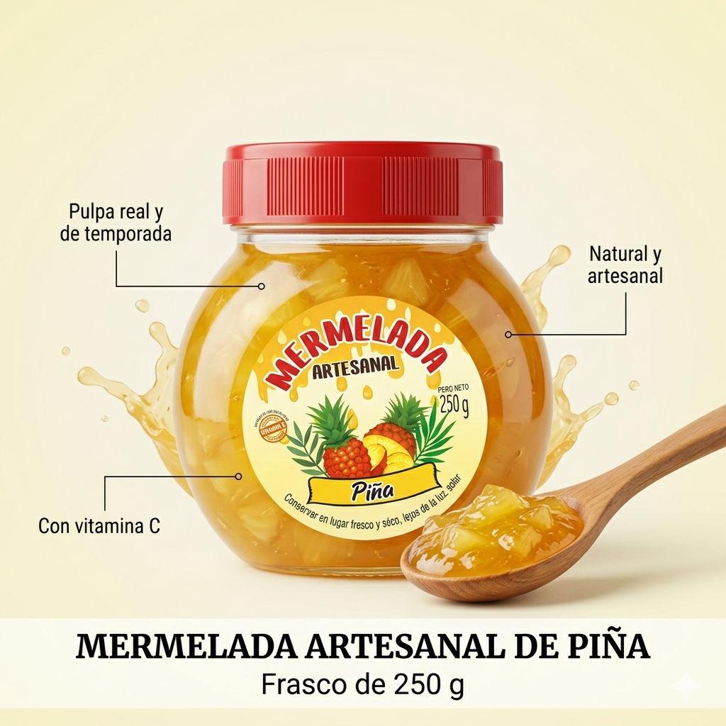 Mermelada Artesanal Piña 250 g