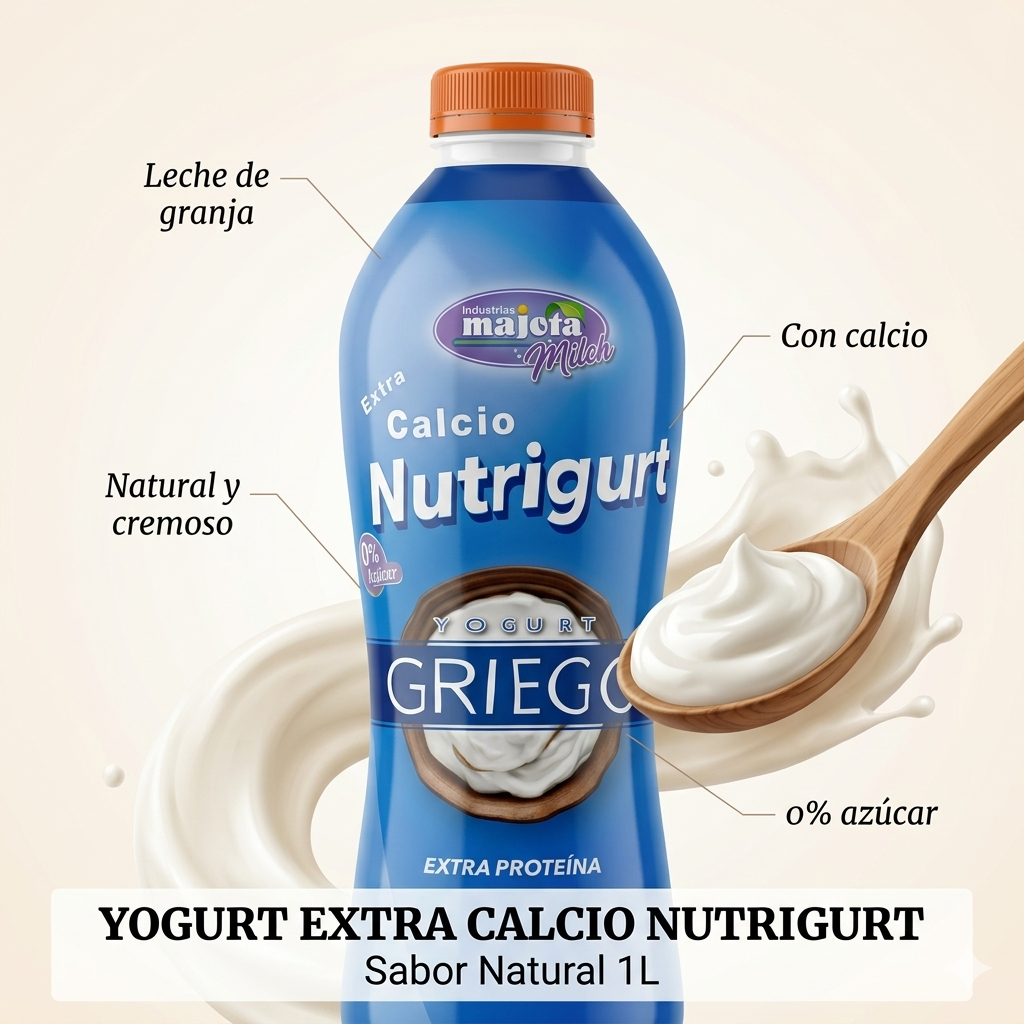 Yogurt Griego Extra Calcio 1 Litro
