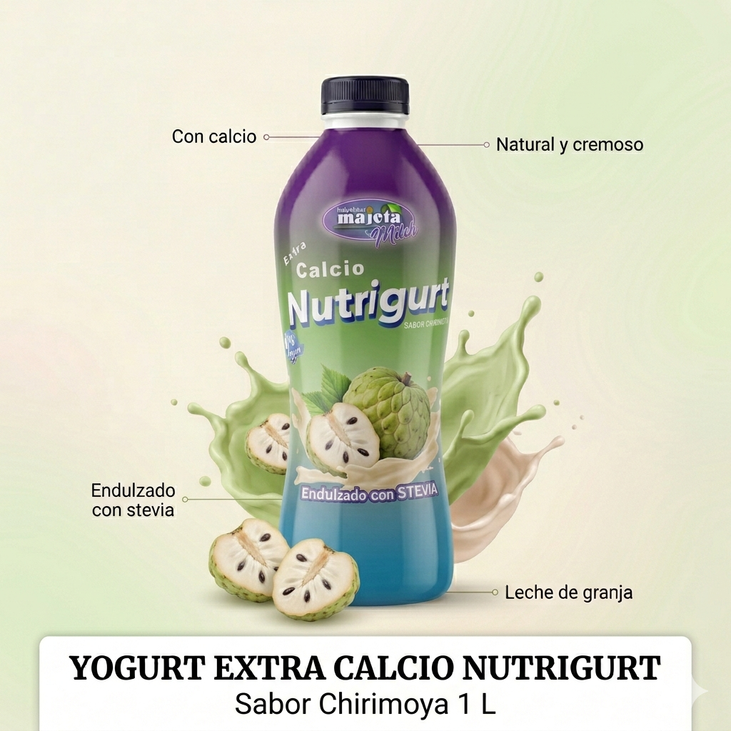 Yogurt Extra Calcio Sabor Chirimoya 1 Litro