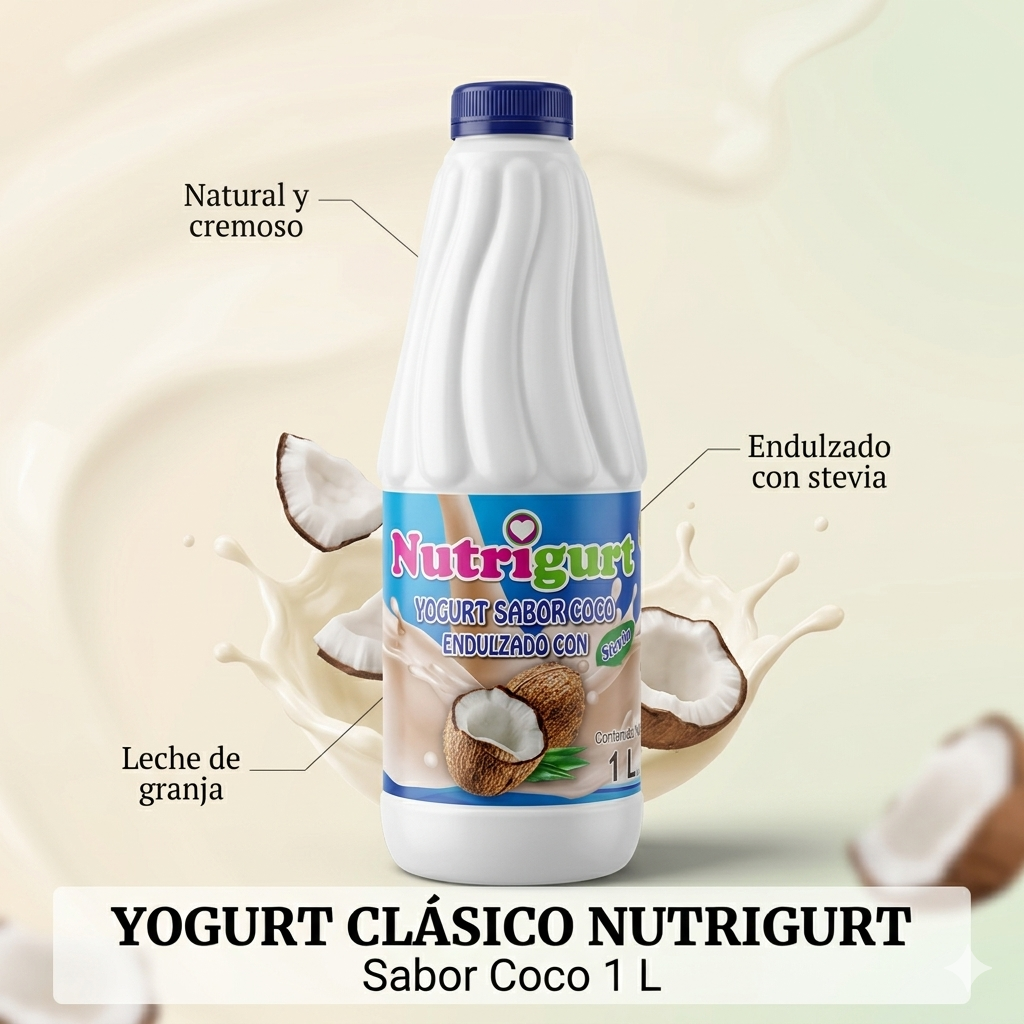 Yogurt clásico Sabor Coco 1 Litro
