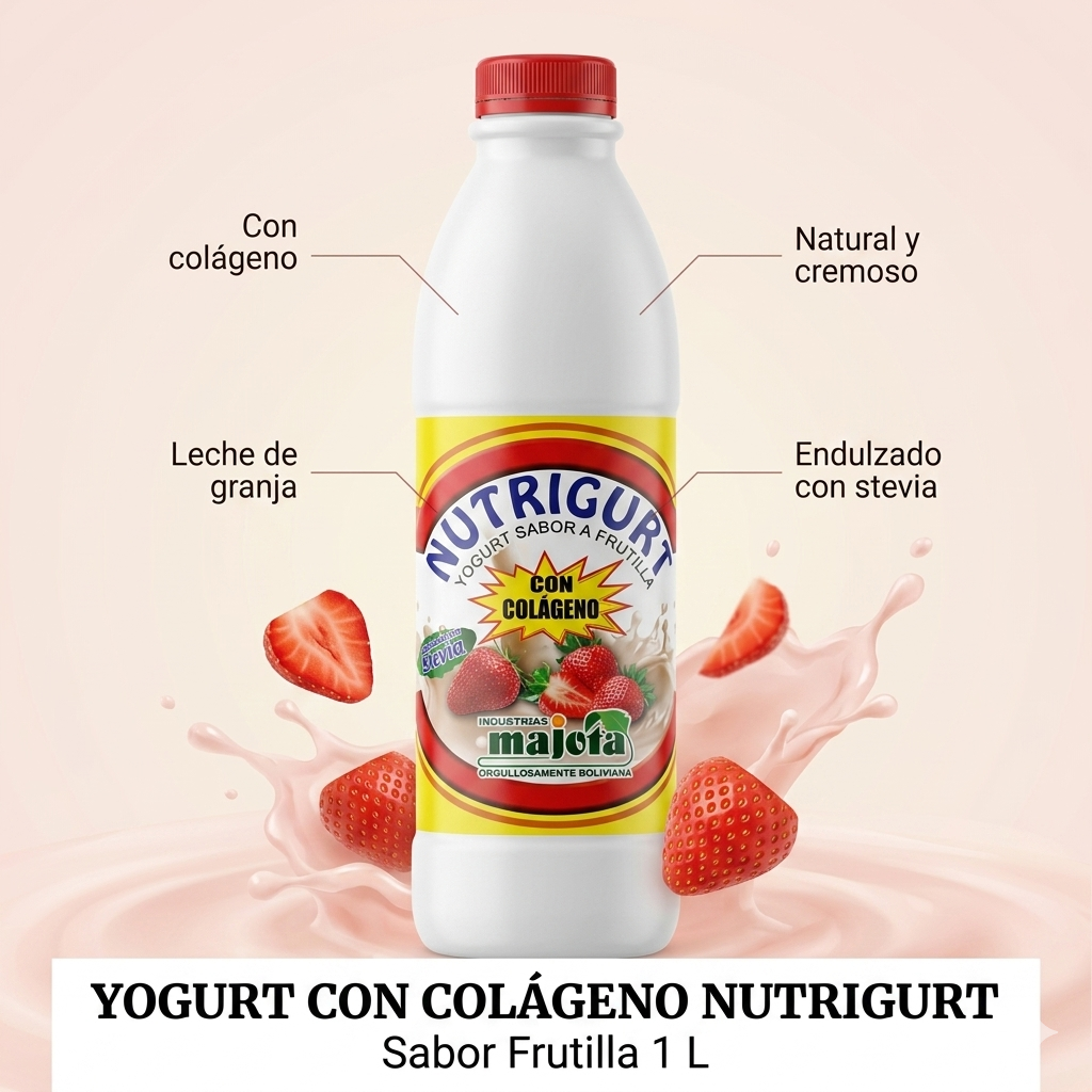 Yogurt con Colágeno Sabor Frutilla