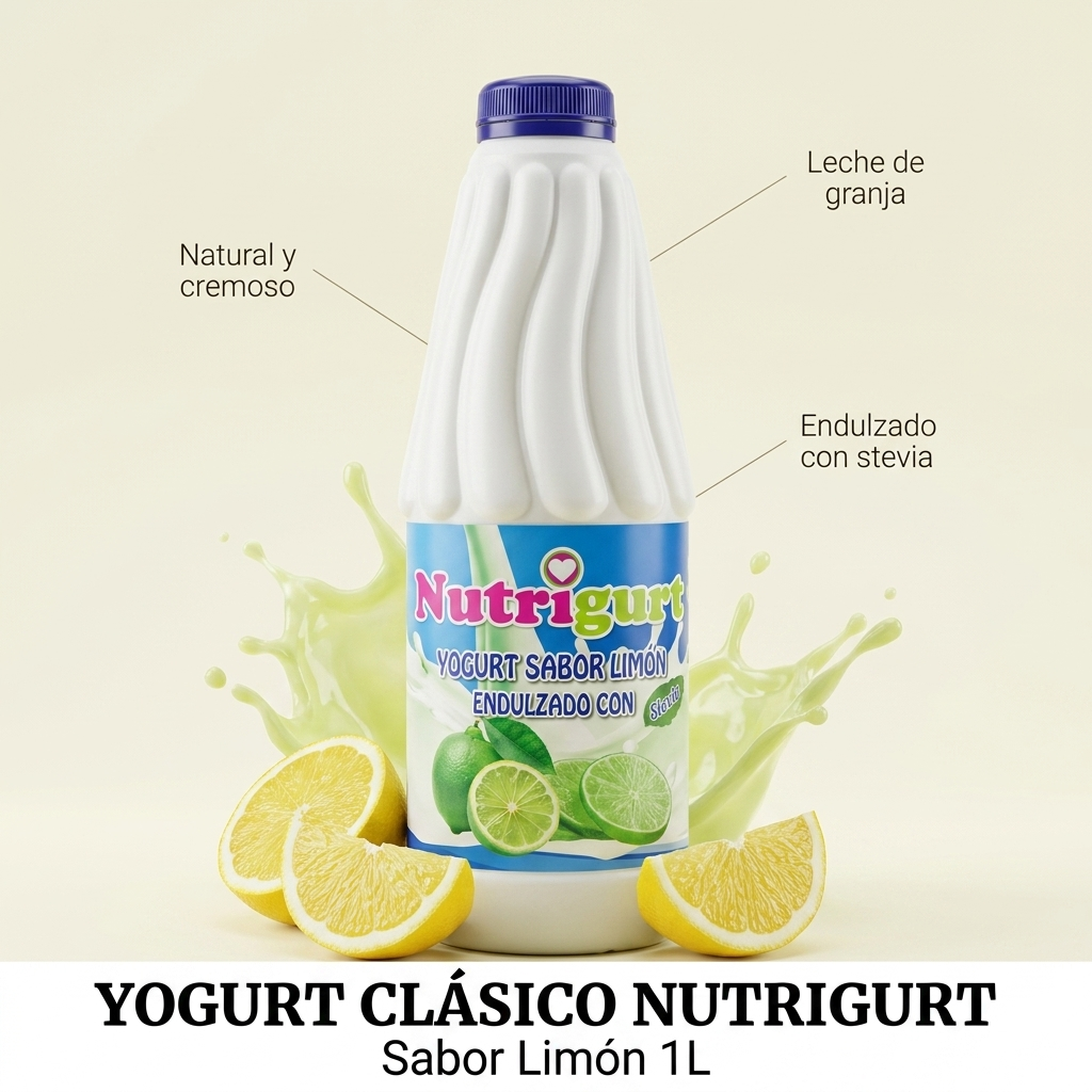 Yogurt Clásico Sabor Limón 1 Litro